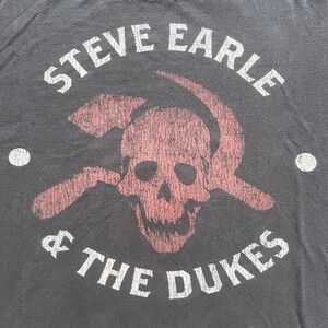 Tultex Steve Earle &‎ The Dukes T-Shirt Mens XL The Revolution Starts Now Skull